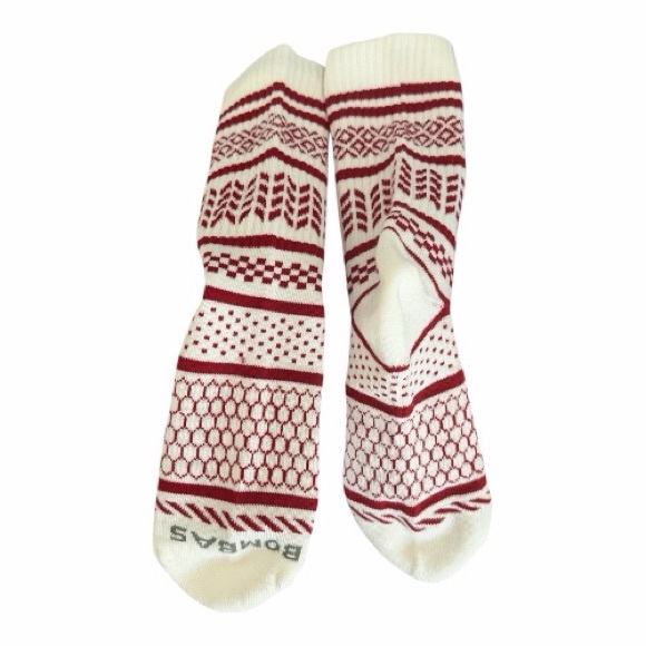 Bombas 2 Pair Socks Size M
Fairisle Ankle Red & Cream - Picture 2 of 6